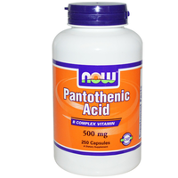 Now Foods, Pantothenic Acid, 500 Mg, 250 Capsules