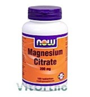 Magnesium Citraat 200 Mg (100 Tabs)   Now Foods
