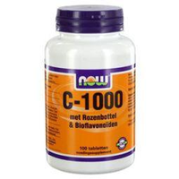 C 1000 Met Rozenbottel & Bioflavonoïden (100 Tabs)   Now Foods