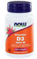Vitamine D3 2000 Ie (240 Softgels)   Now Foods