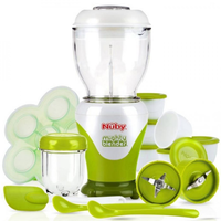 Nuby Fresh Mighty Blender Voor Babyvoeding   Groen/wit