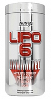 Nutrex Lipo 6 Unlimited 120caps