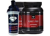 Nutri Dynamics Dieet Pro Aardbei + Vanille + Shaker 2x500 Gram