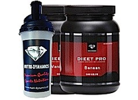 Nutri Dynamics Dieet Pro Banaan + Vanille + Shaker 2x500 Gram