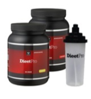 Nutri Dynamics Dieet Pro (normaal) Duo Aardbei + Vanille + Shaker (2 X 500 G)