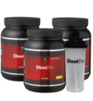 Nutri Dynamics Dieet Pro (normaal) Trio: 2 Vanille + 1 Choco + Shaker (3 X 500g)