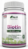 Nutrition Biotin 10,000 Mcg 365tabl