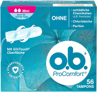O.B. Tampons Pro Comfort Mini 6 Pack   56 Stuks