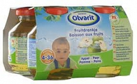 Olvarit Fruitdrank Appel/peer 501 4x125