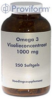 Proviform Omega 3 Visolie Concentraat 1000 Mg (250sft)