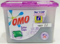 Omo Wastabletten   Color Caps 24 Wasbeurten