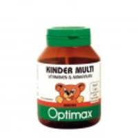 Optimax Kinder Multivitamine Kauwtabletten Aardbei 180ktabl