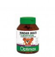 Optimax Kind Multi Bosvruchten Stevia   180 Tabletten