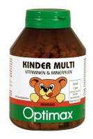 Optimax Multivitamines Kinder Aardbei 180 Kauwtabletten