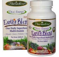 Orac Energie, Earth's Blend, Dagelijkse Superfood Multivitamine (60 Vegetarische Capsules)   Paradise Herbs
