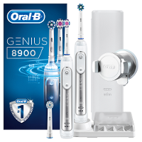 Oral B Elektrische Tandenborstel   Genius 8900   Duo Pack Incl. 3 Opzetborstels
