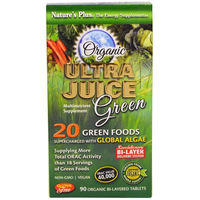 Organic Ultra Juice Green (90 Organic Bi Layered Tablets)   Nature's Plus