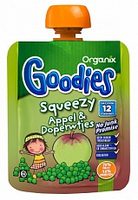 Organix Goodies Squeezy Appel / Doperwten 90gram