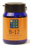 Ortholon Vitamine B12 1000 Mcg Sublingual 60tab