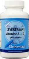 Orthovitaal Levertraan Vitamine A + D Capsules 200st
