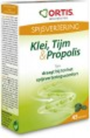Ortis Klei Tijm & Propolis Tabletten