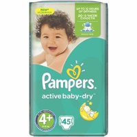 Pampers Active Baby Dry Luiers Maat 4   45 Luiers