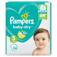Pampers Baby Dry Luiers   Maat 5   26 Stuks