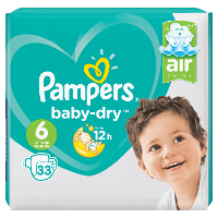 Pampers Baby Dry Luiers Maat 6   33 Stuks