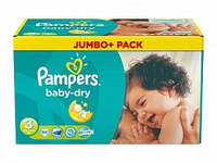 Pampers Luiers Baby Dry Midi 3, 4 9kg Jumbo Pack 90stuks