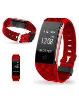 Parya Activity Tracker Horloge / Smartwatch   Rood