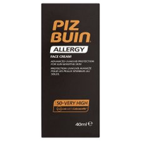Pizbuin Allergy Face Creme Spf50 40ml