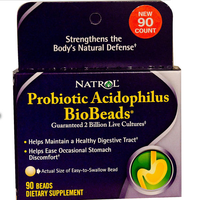 Probiotische Acidophilus Biobeads (90 Kralen)   Natrol
