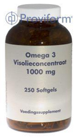 Proviform Omega 3 Visolie Concentraat 1000mg 250sft