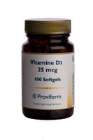 Proviform Vitamine D3 25 Mcg   1000ie (100sft)