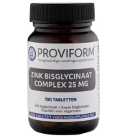 Proviform Zink Bisglycinaat 25 Mg Complex (100tb)