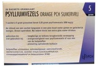 Psylliumvezels 650mg/g Sachets Orange Suikervrij Pch 20 Stuks