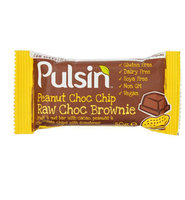 Pulsin Peanut Choc Chip Raw Choc Brownie (50g)