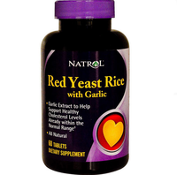 Rode Gist Rijst Met Knoflook (60 Tabletten)   Natrol