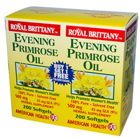 Royal Brittany Teunisbloemolie 500 Mg, 2 Flessen (elk 200 Gelcapsules)   American Health