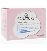 Sanature Tampons Normaal Compact Applicator (20st)