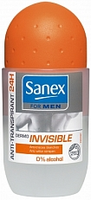 Sanex For Men Deodorant Deoroll On Invisible 50ml