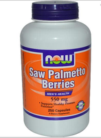 Saw Palmetto Bessen, 550 Mg (250 Capsules)   Now Foods
