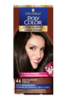 Schwarzkopf Poly Color Haarverf Creme 46 Bruinzwart Voordeelverpakking   3 Stuks