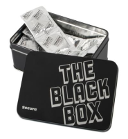 Secura Kondome The Black Box   50 Genopte Condooms (50stuks)