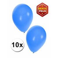 Blauwe Decoratie Ballonnen 10 Stuks