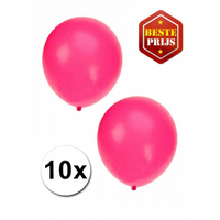 Fluor Roze Decoratie Ballonnen 10 Stuks