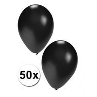 Zwarte Ballonnen 50 Stuks