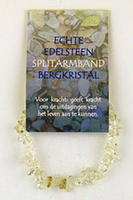Steengoed Splitarmband Bergkristal (1st)