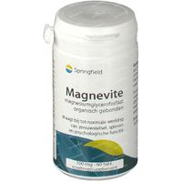 Springfield Magnevite Magnesium Glycerofosfaat 100 Mg 60 Tabletten