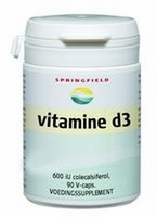 Springfield Vitamine D3 Cholecalciferol 600iu (90tb)